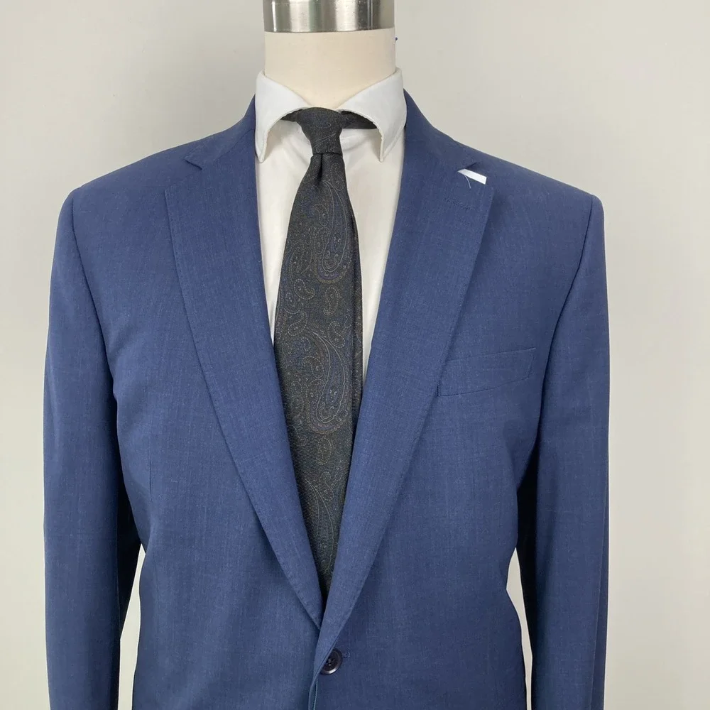 B By Brooks Brothers Blazer Mens 42R Navy Wool Blend Jacket
